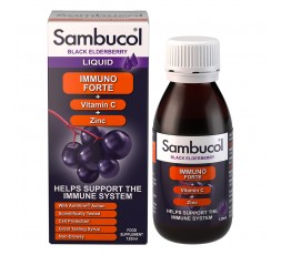 Sambucol - Immuno Forte aux Extraits de Sureau Noir , de zinc et Vit C -120 ml